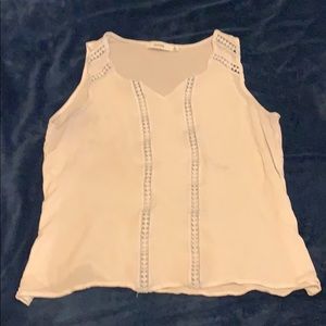 White summer tank top
